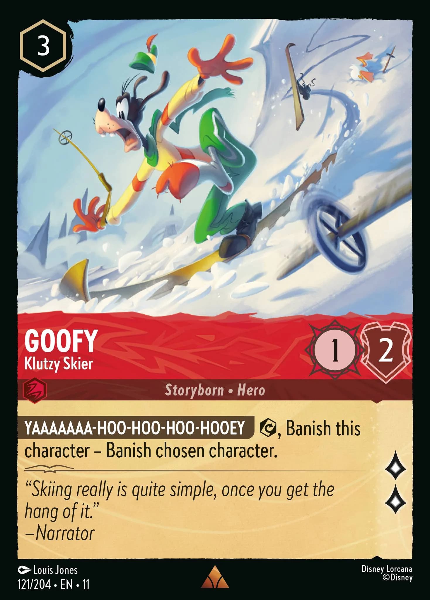 Goofy - Klutzy Skier 121/204 from Winterspell