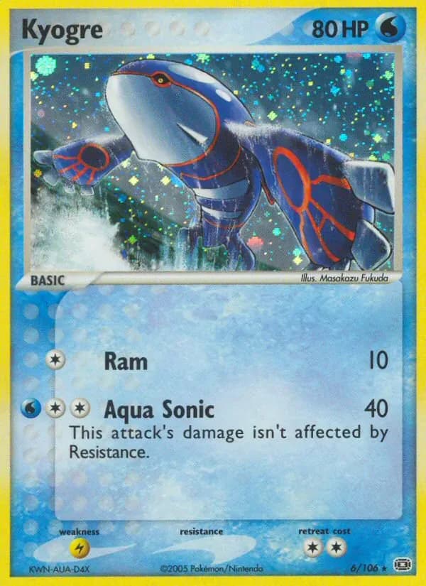 Kyogre 6/106 from EX Emerald