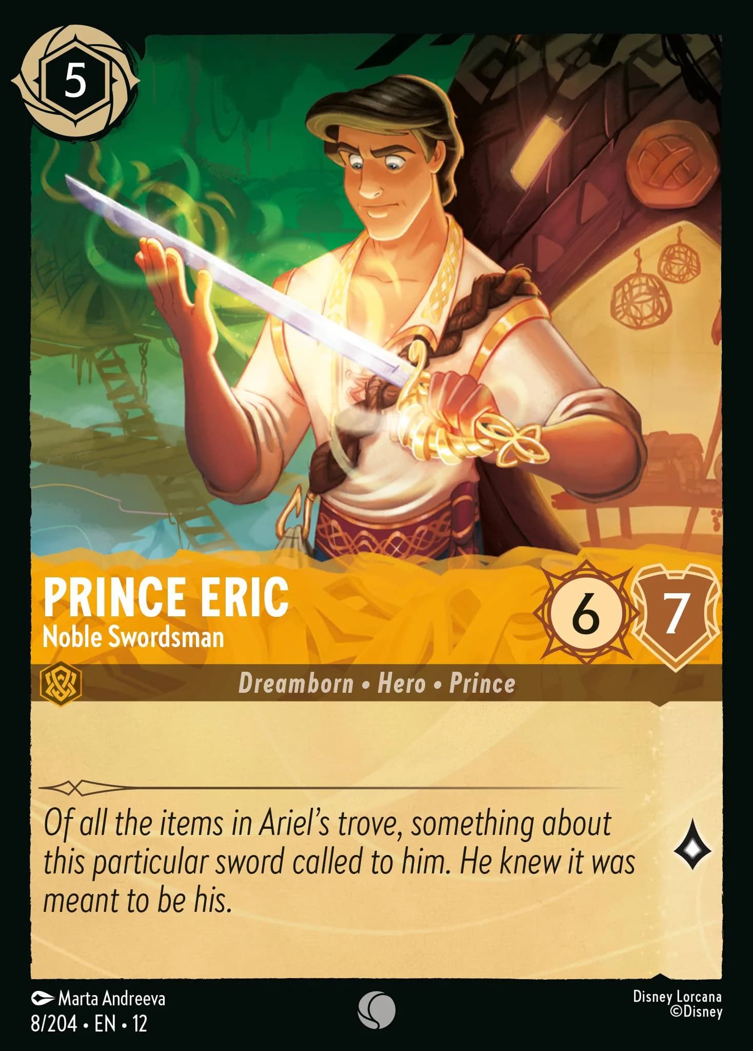 Prince Eric - Noble Swordsman 8/204 from Wilds Unknown