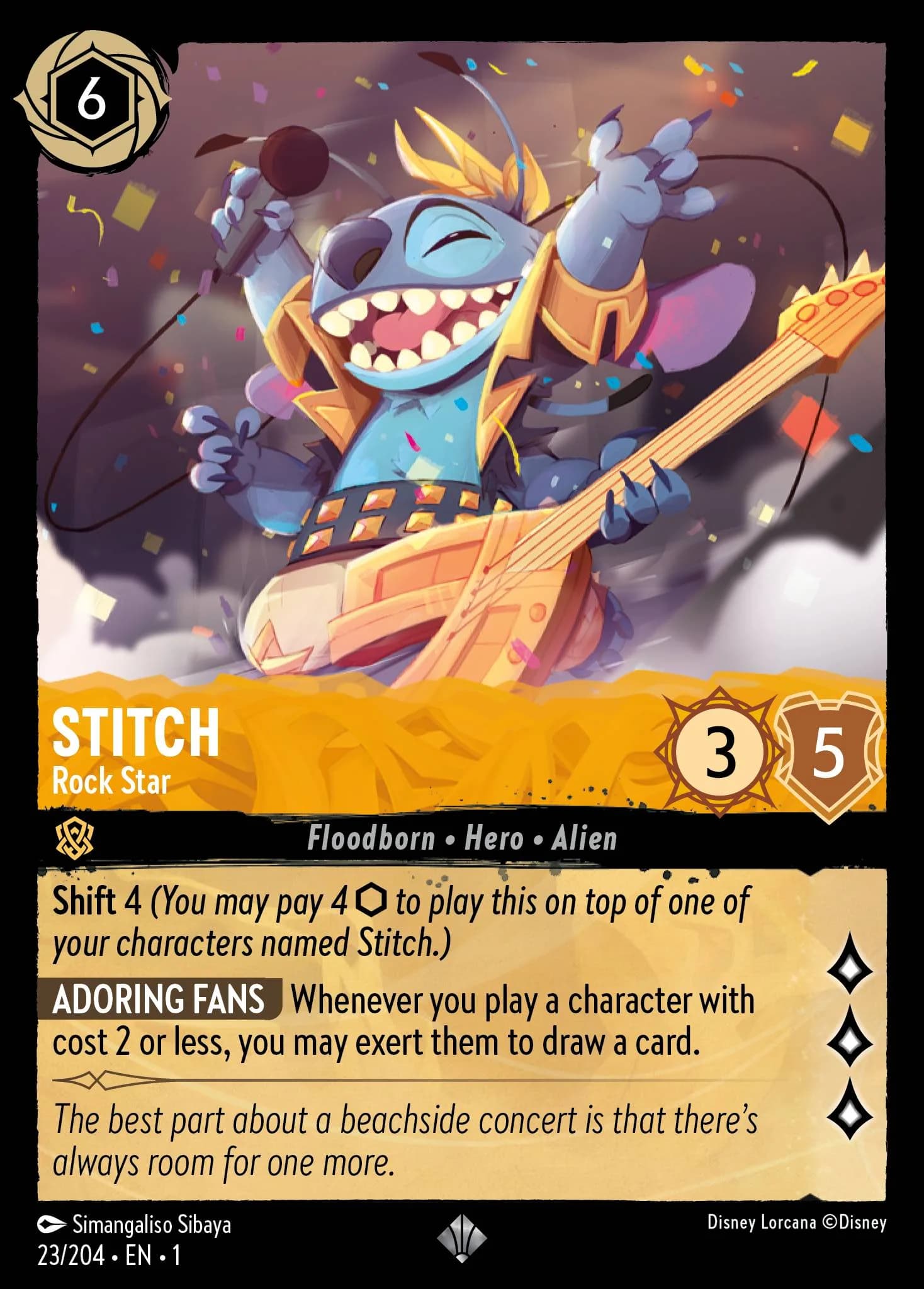 Stitch - Rock Star 23/204 from The First Chapter