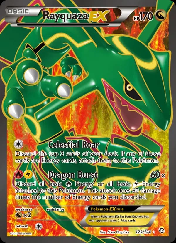 Rayquaza-EX 123/124 from Dragons Exalted
