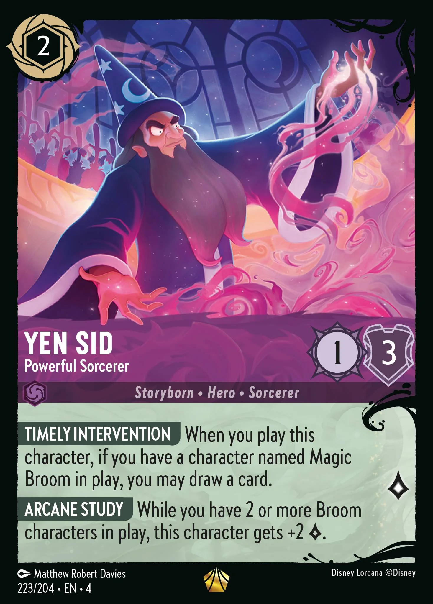 Yen Sid - Powerful Sorcerer 223/204 from Ursula's Return
