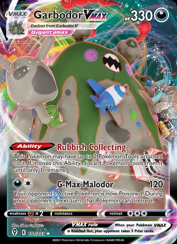 Garbodor VMAX 101/203 from Evolving Skies