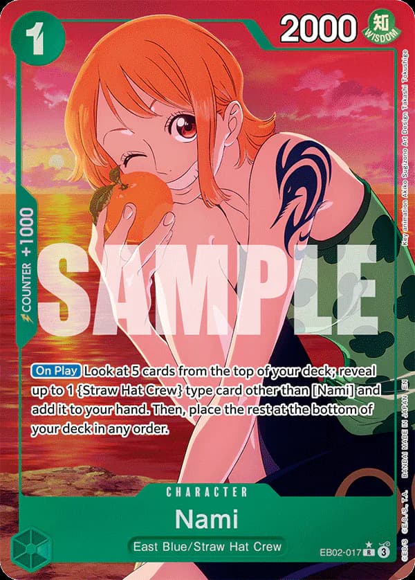 Nami EB02-017 Official alternate printing 1