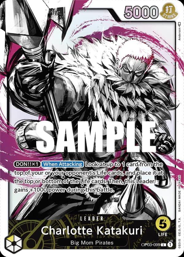 Charlotte Katakuri OP03-099 Official alternate printing 1
