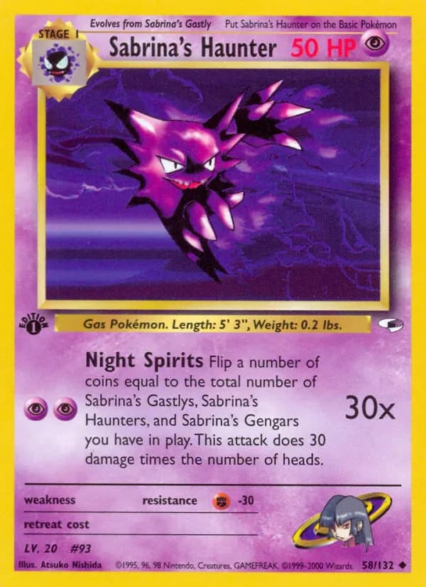 Sabrina's Haunter 58/132 from Gym Heroes