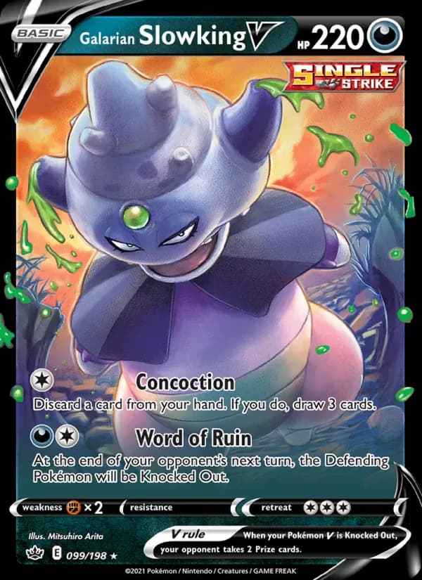 Galarian Slowking V 99/198 from Chilling Reign