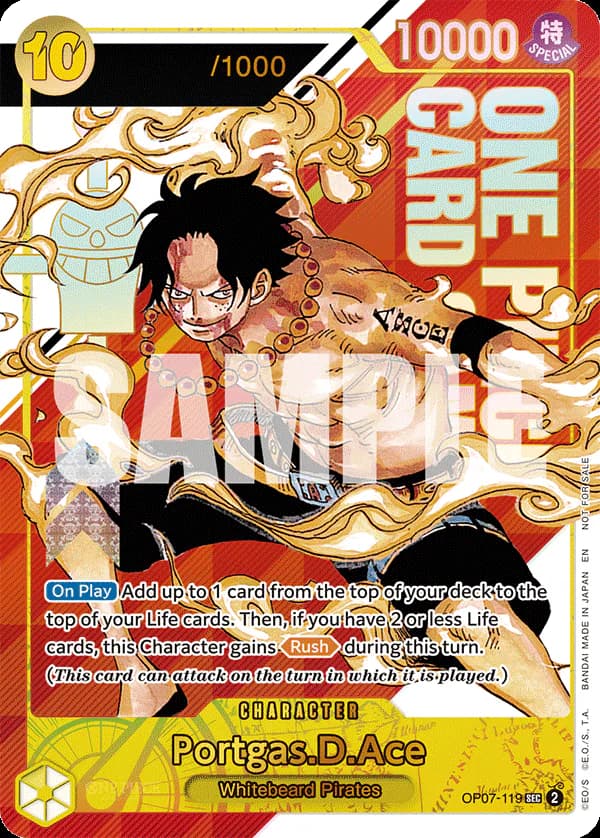 Portgas.D.Ace OP07-119 Official alternate printing 2