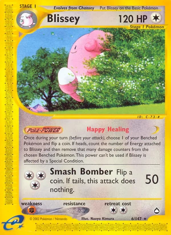 Blissey 6/147 from Aquapolis