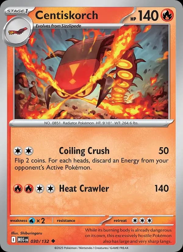 Centiskorch 030/132 from Mega Evolution