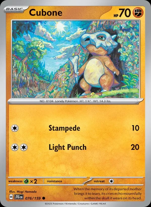 Cubone 076/159 from Journey Together