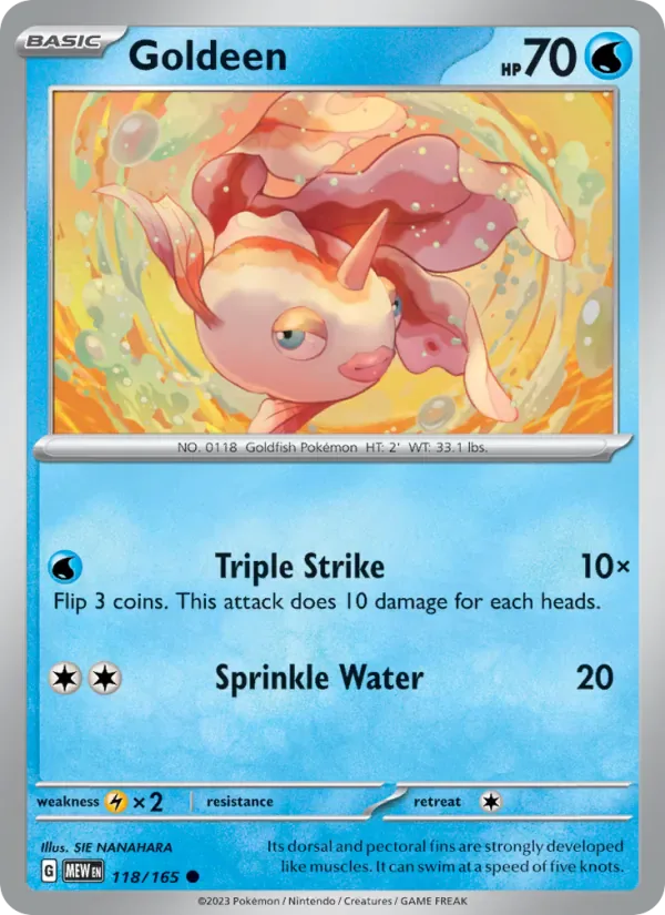 Goldeen 118/165 from Pokemon 151