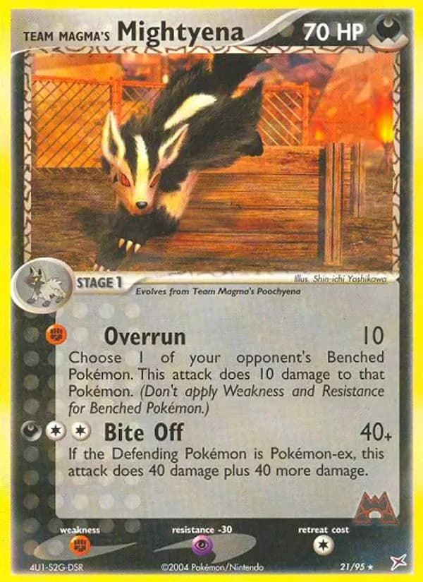 Team Magma's Mightyena 21/95 from EX Team Magma vs Team Aqua