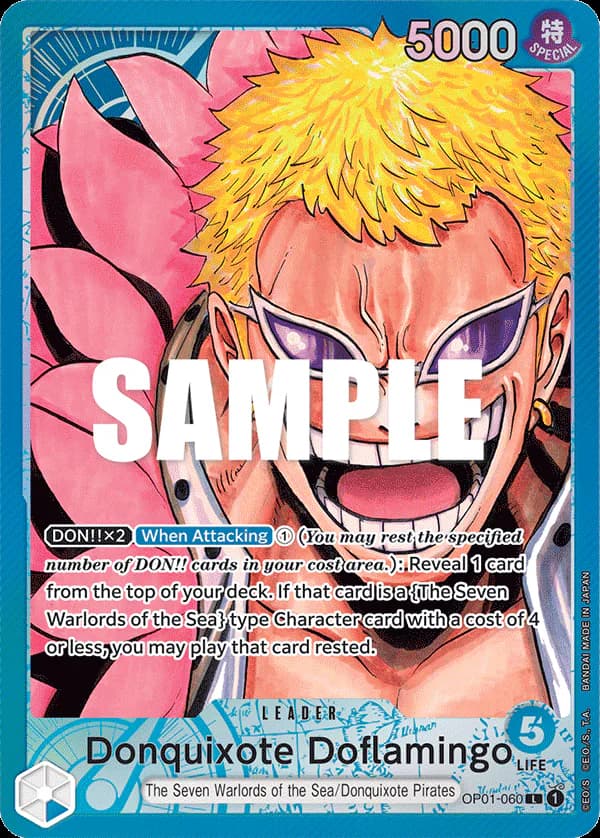 Donquixote Doflamingo OP01-060 Official alternate printing 1