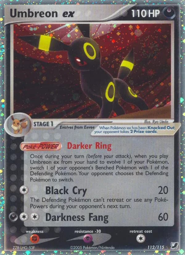 Umbreon ex 112/115 from EX Unseen Forces