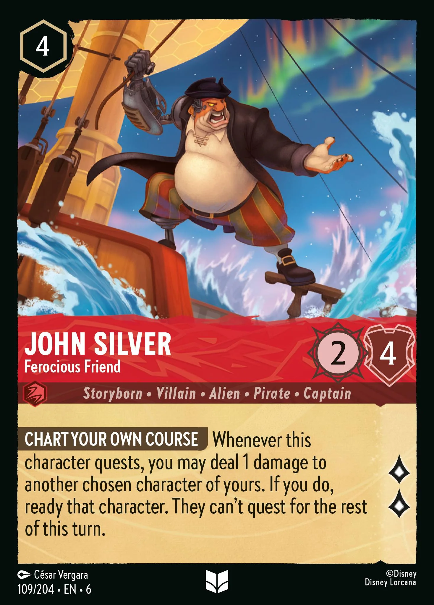 John Silver - Ferocious Friend 109/204 from Azurite Sea