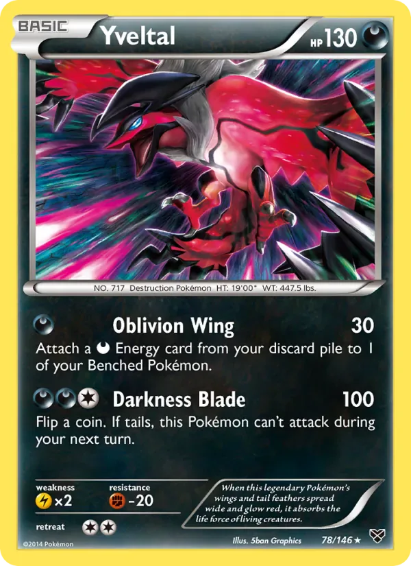 Yveltal 78/146 from XY Base Set