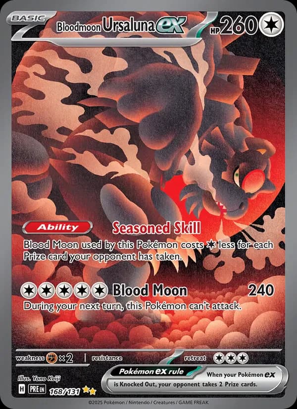 Bloodmoon Ursaluna ex 168/131 from Prismatic Evolutions