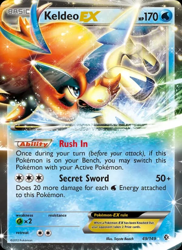 Keldeo-EX 49/149 from Boundaries Crossed