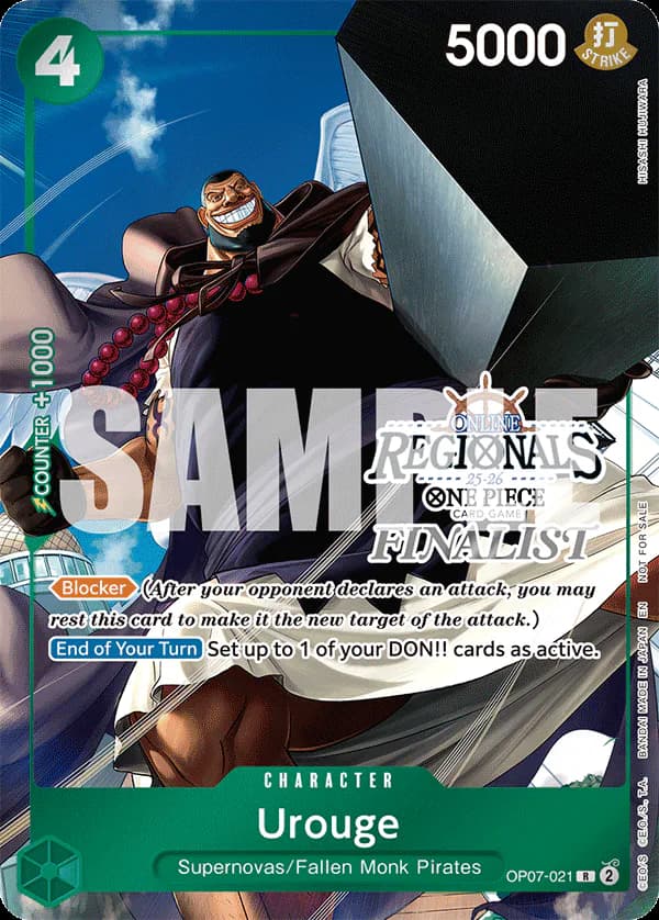 Urouge OP07-021 Official alternate printing 6