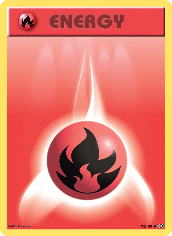 Fire Energy 92/108 from Evolutions