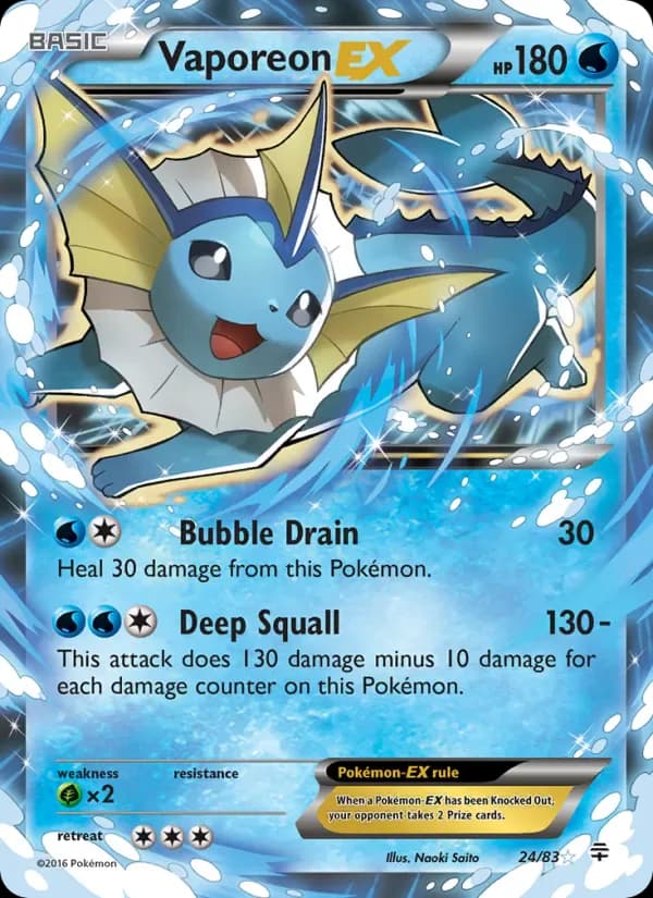 Vaporeon EX 24/83 from Generations