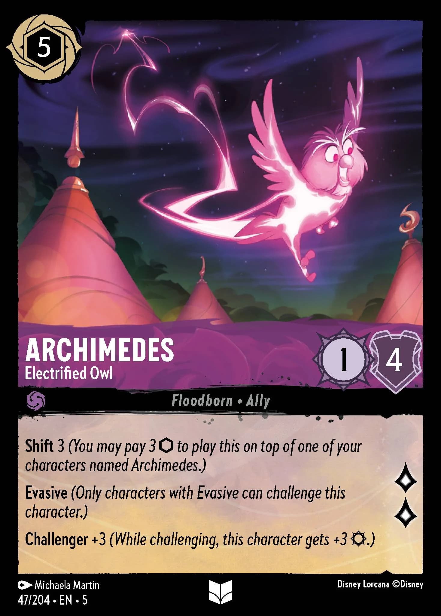 Archimedes - Electrified Owl 47/204 from Shimmering Skies