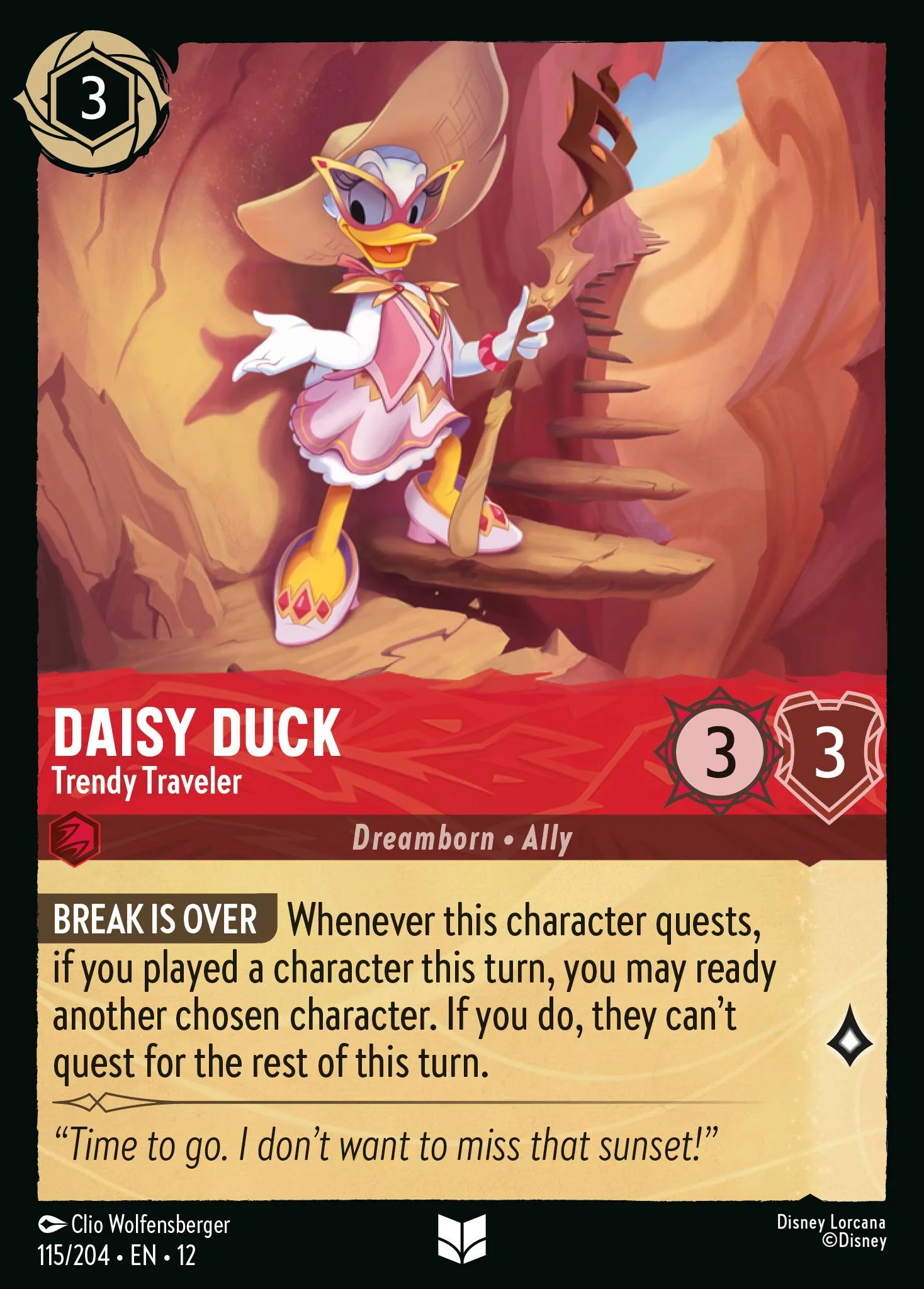 Daisy Duck - Trendy Traveler 115/204 from Wilds Unknown