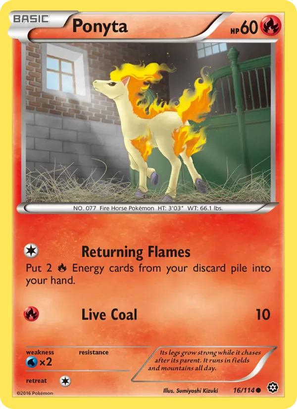 Ponyta 16/114 from Steam Siege