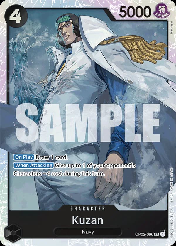 Kuzan OP02-096 Official alternate printing r1