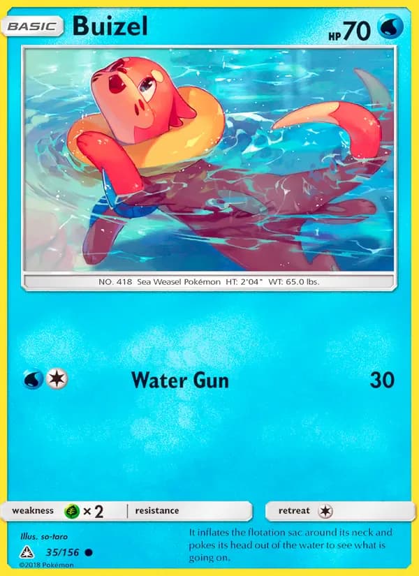 Buizel 35/156 from Ultra Prism