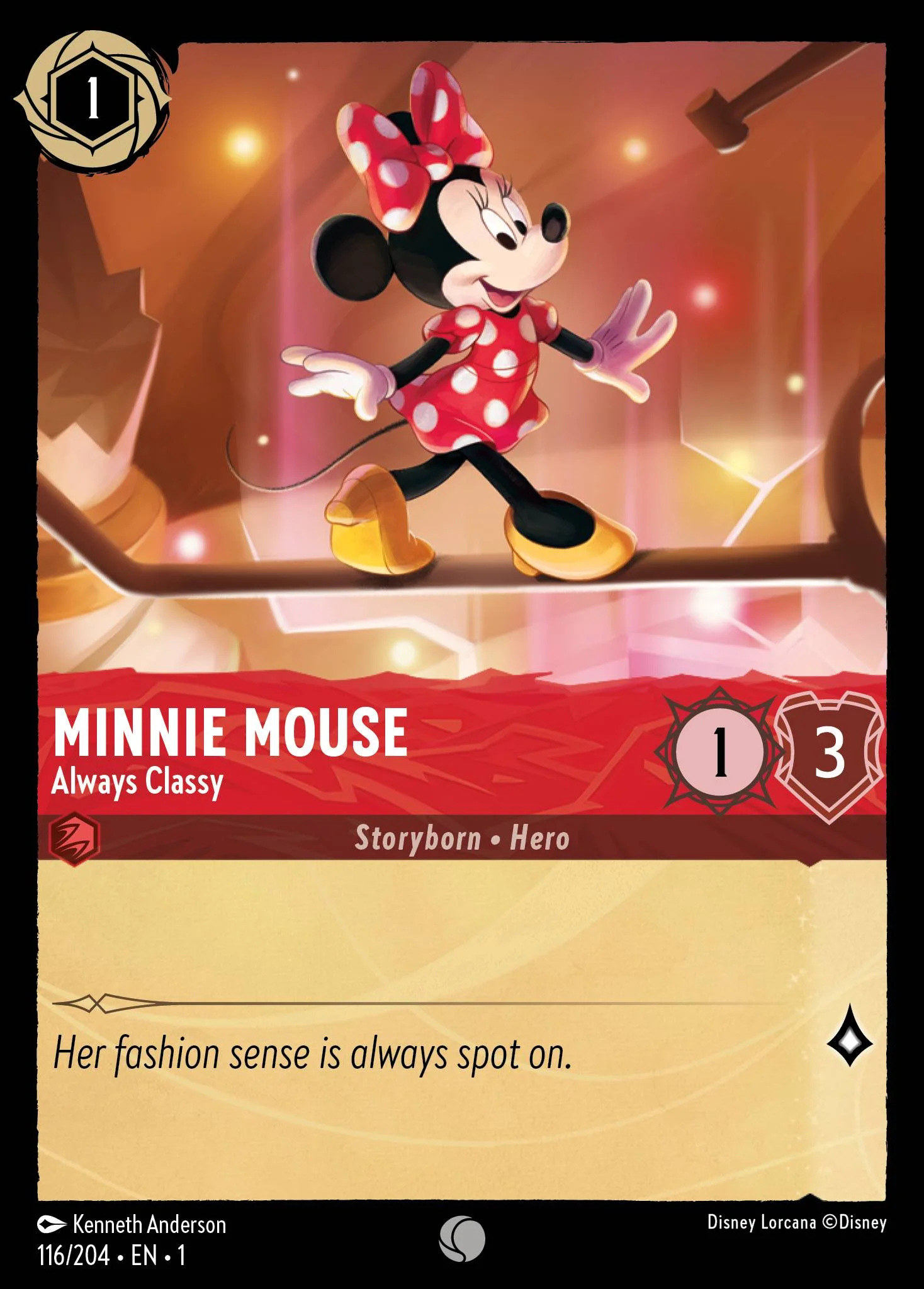 Minnie Mouse - Always Classy 116/204 from The First Chapter