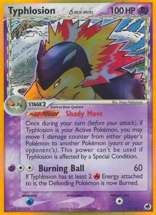 Typhlosion δ 12/101 from EX Dragon Frontiers