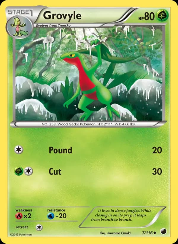 Grovyle 7/116 from Plasma Freeze