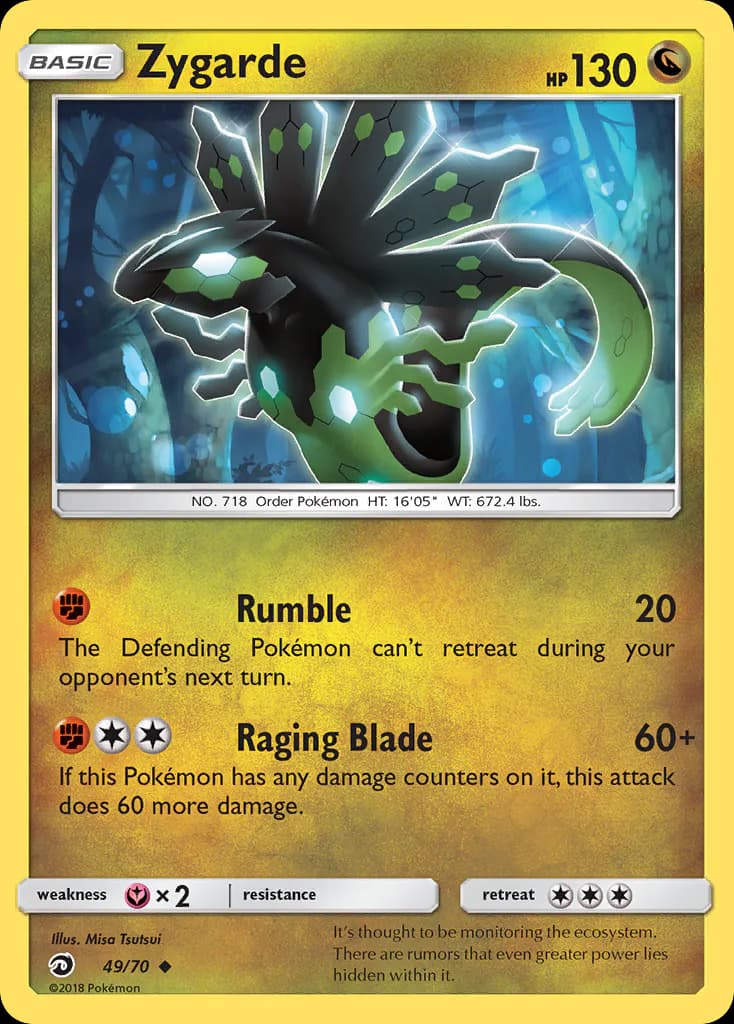 Zygarde 49/70 from Dragon Majesty
