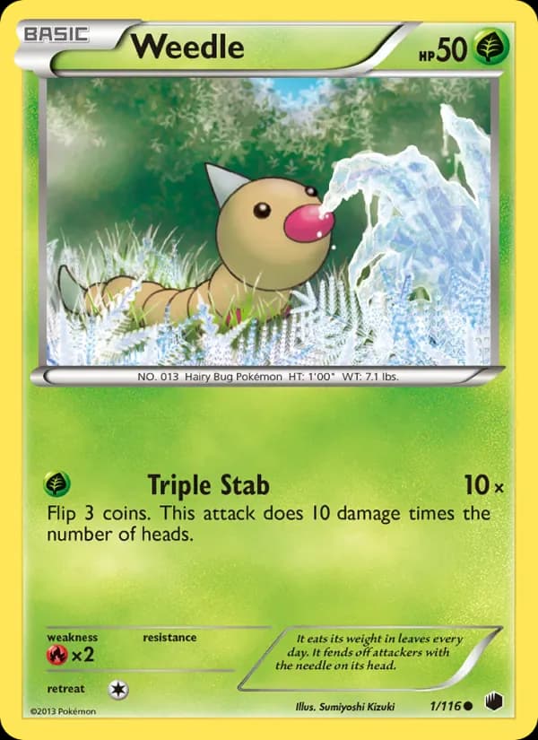 Weedle 1/116 from Plasma Freeze