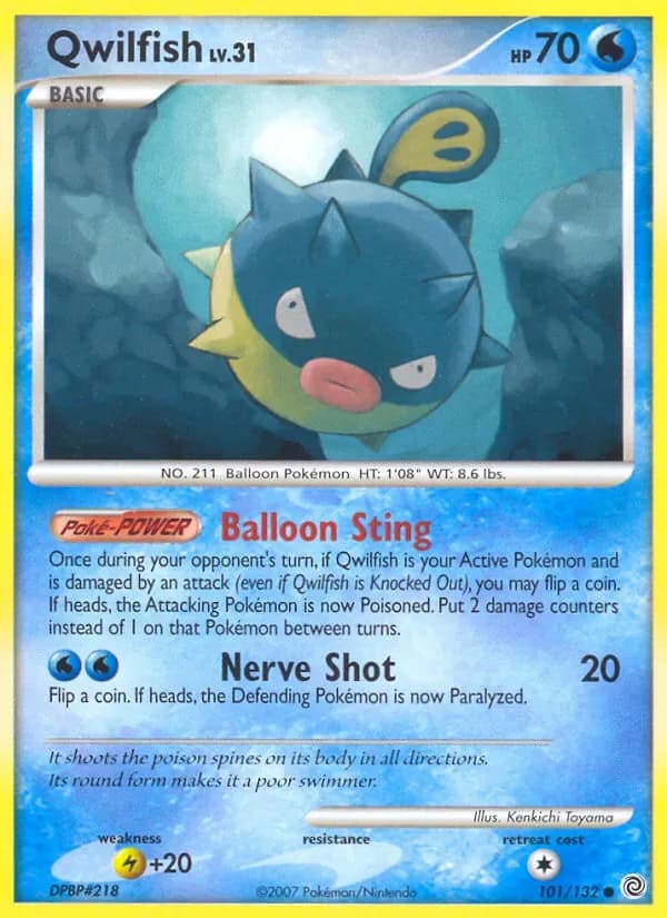 Qwilfish 101/132 from Secret Wonders