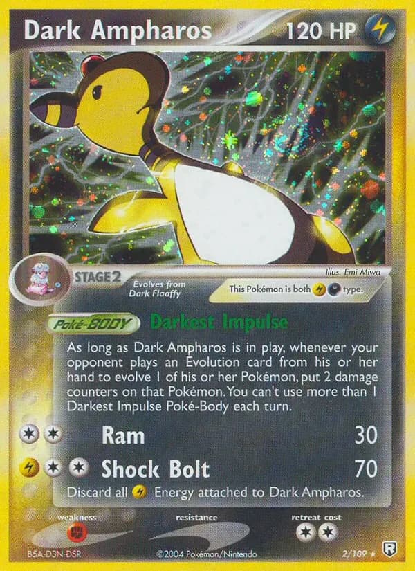 Dark Ampharos 2/109 from EX Team Rocket Returns