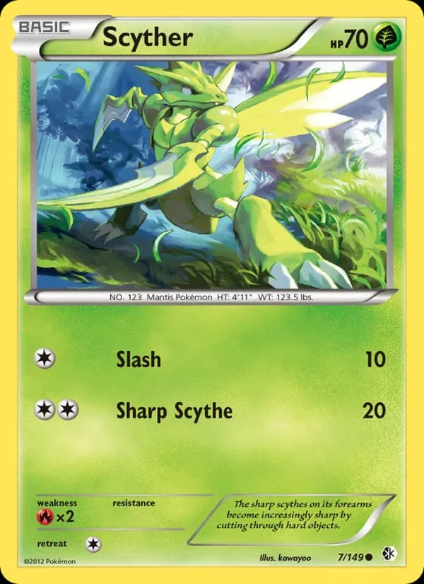Scyther 7/149 from Boundaries Crossed