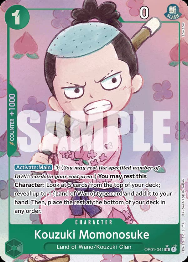 Kouzuki Momonosuke OP01-041 Official alternate printing 5