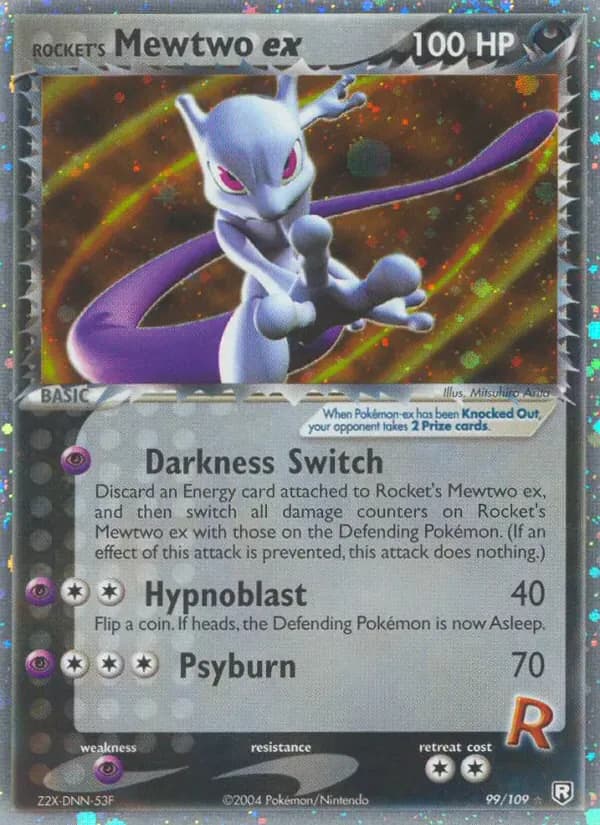 Rocket's Mewtwo ex 99/109 from EX Team Rocket Returns