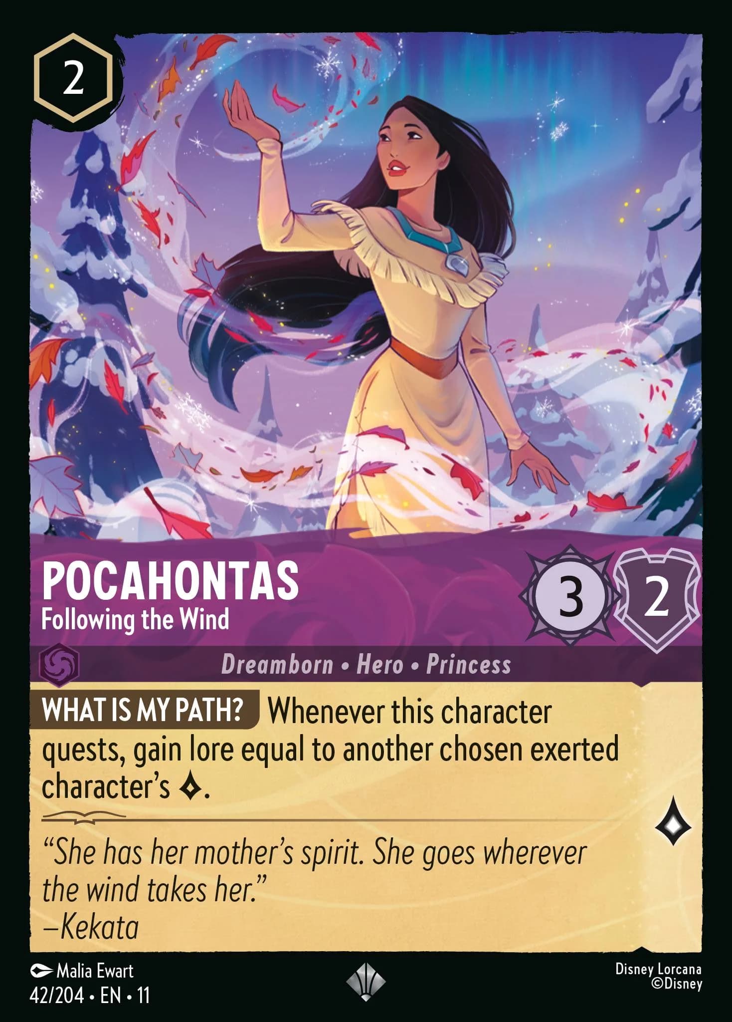 Pocahontas - Following the Wind 42/204 from Winterspell