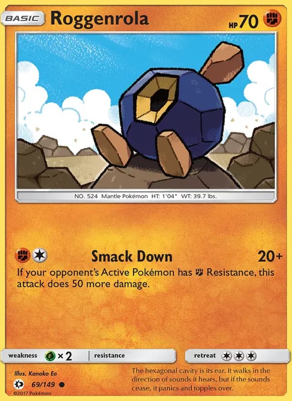 Roggenrola 69/149 from Sun & Moon Base Set