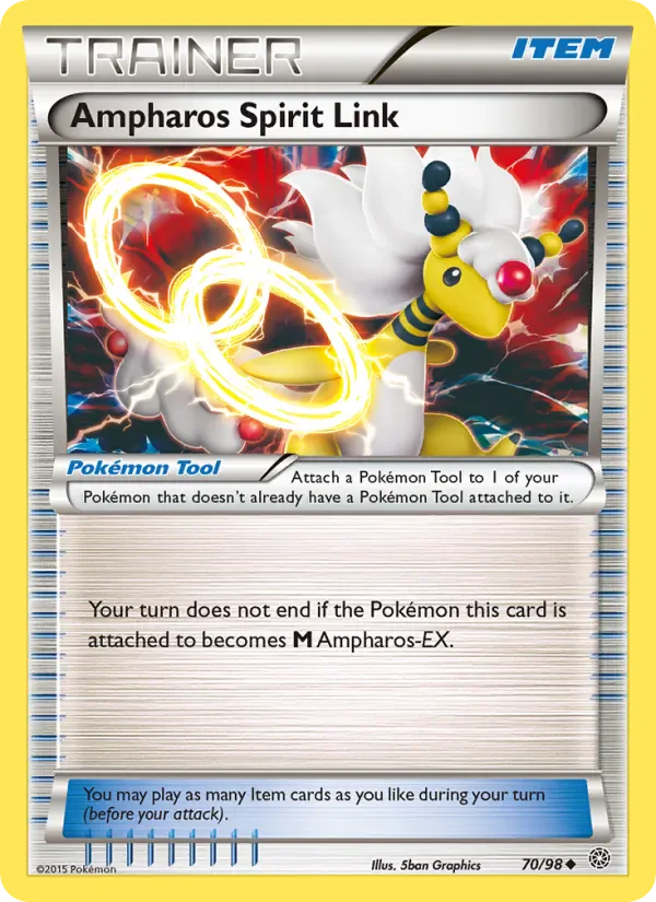 Ampharos Spirit Link 70/98 from Ancient Origins