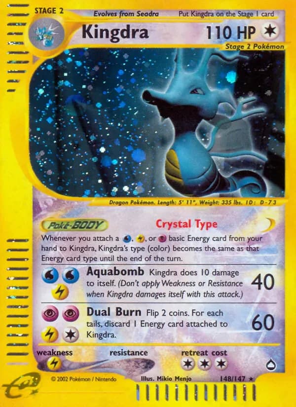 Kingdra 148/147 from Aquapolis
