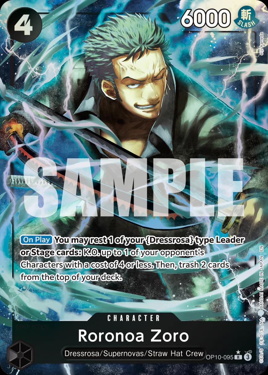 Roronoa Zoro OP10-095 Official alternate printing 1
