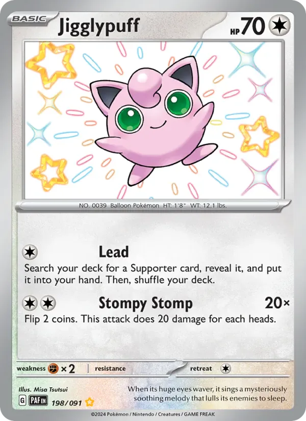 Jigglypuff 198/91 from Paldean Fates