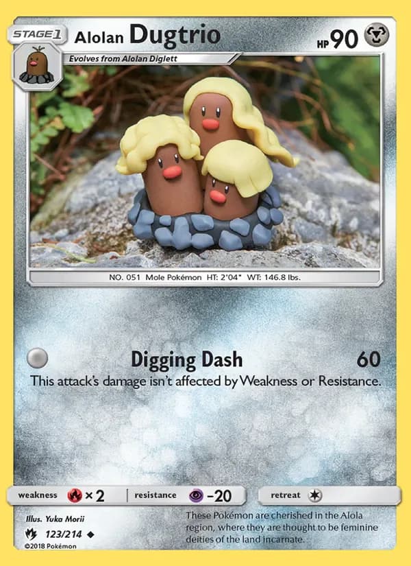 Alolan Dugtrio 123/214 from Lost Thunder
