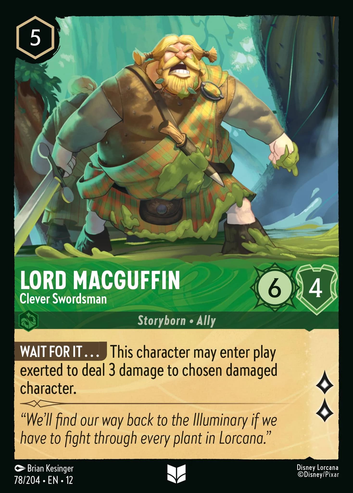 Lord MacGuffin - Clever Swordsman 78/204 from Wilds Unknown