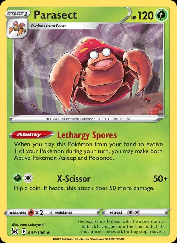 Parasect 005/196 from Lost Origin